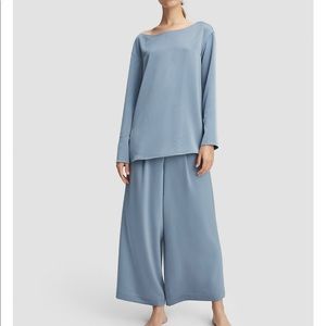 NWT nap Loungewear Satin boatneck set